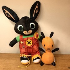 Bing And Flop Soft Toy Fisher Price Mattel Learn To Dress Bing for sale  DEWSBURY