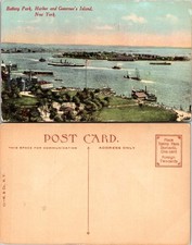 Usado, Cartão postal Battery Park Harbor Governors Island Nova York NY comprar usado  Enviando para Brazil