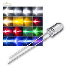 LED 5mm wasserklar versch Farben & Helligkeit Leuchtdioden LEDs transparent rund comprar usado  Enviando para Brazil