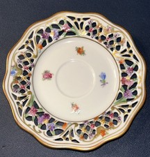 Placa reticulada Schumann Alemanha Chateau Dresden flores 4,75” acabamento dourado década de 1950, usado comprar usado Placa reticulada Schumann Alemanha Chateau Dresden flores 4,75” acabamento dourado década de 1950, usado comprar usado  Enviando para Brazil