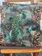 Peacock print velvet for sale  SALISBURY