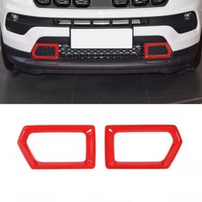 Tampa de grade de para-choque dianteiro externo acabamento 2* para Jeep Compass 2022-2025 vermelho brilhante comprar usado  Enviando para Brazil