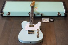2009 Nash T-63 relíquia guitarra elétrica envelhecida azul sônico + estojo rígido Fender, usado comprar usado  Enviando para Brazil