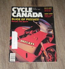 Usado, Revista Cycle Canada março 1990 motocicletas Ducati 750 Sport comprar usado  Enviando para Brazil