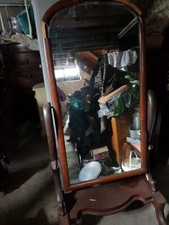 Antique mahogany cheval for sale  BROMYARD