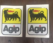 Coppia adesivi agip usato  Castelfranco Emilia