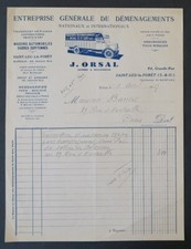 Facture 1937 demenagement d'occasion  Nantes-