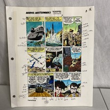 GUIA DE CORES HULK #1 ARTE ORIGINAL Stan Lee & Jack Kirby Primeira Página de Sobrevivência! comprar usado  Enviando para Brazil