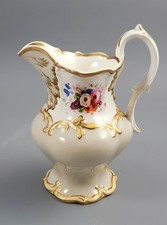 Jarro de porcelana Rockingham, Inglaterra, floral e dourado, c.1830, usado comprar usado  Enviando para Brazil