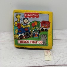 Usado, Vintage 1998 Fisher Price Soft Play Baby Toddler Cloth Things That Go Busy Book comprar usado  Enviando para Brazil