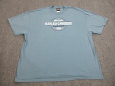 Camisa masculina Harley Davidson 4XL XXXXL azul motoqueiro logotipo Milwaukee, usado comprar usado  Enviando para Brazil