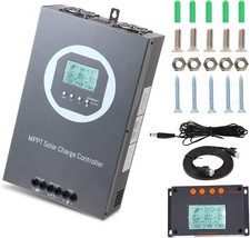 Controlador de carga solar 100 Amp MPPT 24V 12V automático, 100A solar MPPT 100A 12V 24V comprar usado  Enviando para Brazil