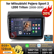 Rádio estéreo veicular Android 13 para Mitsubishi L200 GPS navegação 4G WIFI 6+128GB CarPlay comprar usado  Enviando para Brazil