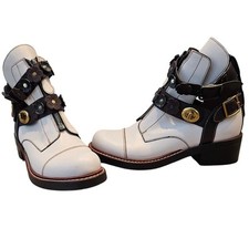 Bota Coach Giz Oxblood Moto Recorte 7B Fivela Flores Metal Misto Glam Casual comprar usado  Enviando para Brazil