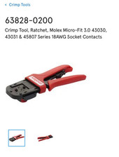 molex crimp tool for sale  CHRISTCHURCH