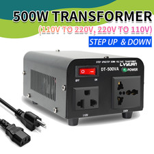 Conversor de energia transformador de tensão 500W (110V a 220V, 220V a 110V) passo para cima/para baixo comprar usado  Enviando para Brazil