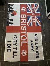 Bandeira de futebol Bristol City 5 pés por 3 pés - Bandeira de futebol Bristol City nova em folha grande comprar usado  Enviando para Brazil