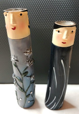 Vasos boêmios pintados à mão de primavera "casal" comprar usado  Enviando para Brazil