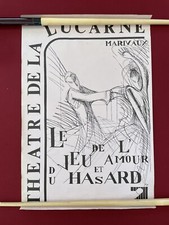 Affiche ancienne théâtre d'occasion  Senlis