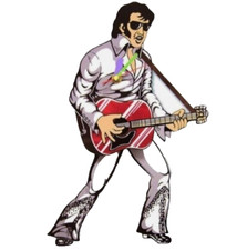 Elvis presley white for sale  Shipping to Ireland