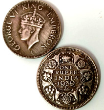 1939 Índia Britânica Rei George V1 Rúpia Antiga Prata Bronze Restrike Token Coin comprar usado  Enviando para Brazil