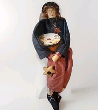 Boneca Sitter Vintage Primitiva Patriótica 4 de Julho Americana Pernas Penduradas Prateleira comprar usado  Enviando para Brazil
