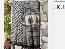Chanderi saree handblock for sale  EDINBURGH