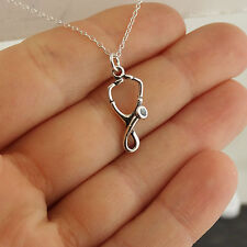 Stethoscope necklace 925 for sale  Burleson