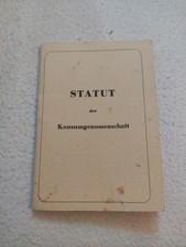 Statut konsumgenossenschaft ni gebraucht kaufen  Radebeul