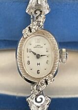 Relógio feminino Lady Hamilton ouro branco 14K/diamantes com caixa original novo na caixa comprar usado  Enviando para Brazil