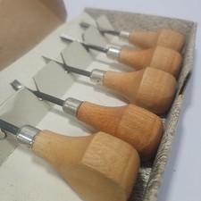 Antigo Linóleo Palm Grip Conjunto de Ferramentas de Escultura em Madeira 5 K7 Caixa Original  comprar usado  Enviando para Brazil