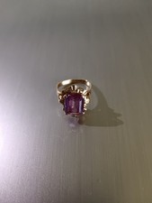 Bague améthyste vintage d'occasion  Pontivy