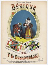 Bezique - precursor - pinochle de duas mãos - britânico - 1883-94 - soberbo! - RARO! comprar usado  Enviando para Brazil