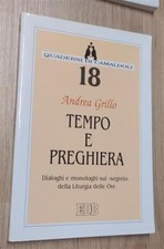 Tempo preghiera. dialoghi usato  Italia