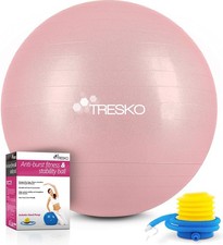 Piłka do jogi i pilatesu TRESKO 55 cm różowo-złota do 300 kg, używany na sprzedaż  PL