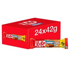 Kit Kat Chunky Manteiga de Amendoim Estojo Completo 24 x 42g Barras Entrega Rastreada Grátis, usado comprar usado  Enviando para Brazil