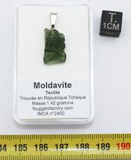 Collier pendentif moldavite d'occasion  Pégomas