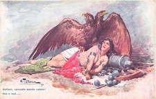 D3556 cartolina illustratore usato  Lugo