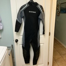 Usado, Roupa de mergulho Oceanic Ultra 5/4 corpo inteiro mergulho preto cinza tamanho LS grande curta comprar usado  Enviando para Brazil
