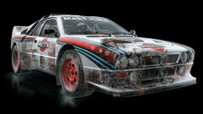 CARCANVAS_IT -   Lancia 037 Evo2 Martini hyper tech CM 50 X 90 comprar usado  Enviando para Brazil