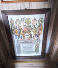 Alter ehren meisterbrief gebraucht kaufen  Kranichfeld
