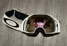 Óculos Oakley Airbrake Ski Snowboard - Armação Branca - Alça Preta e Branca comprar usado  Enviando para Brazil
