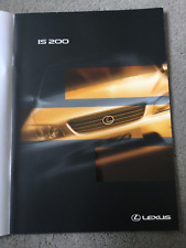 Lexus 200 brochure for sale  WEYMOUTH