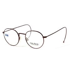 Óculos vintage Nautica J5 295 bronze redondo metal 48-19-135 B129 comprar usado  Enviando para Brazil