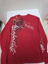 Camisa térmica masculina Aeropostale manga longa estampa AERO1987 vermelha tamanho P/P comprar usado  Enviando para Brazil