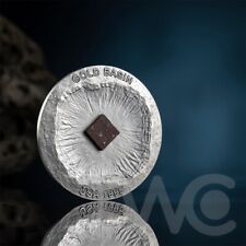 Moeda de prata acabamento antigo geografia meteorito bacia de ouro 50 g CFA Camarões 2023 comprar usado  Enviando para Brazil