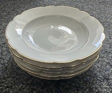 Weiße suppenteller goldrand gebraucht kaufen  Plön