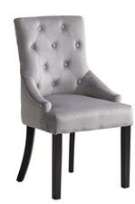 Grey velvet dining for sale  TIPTON