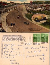Cartolina indianapolis indiana usato  Spedire a Italy
