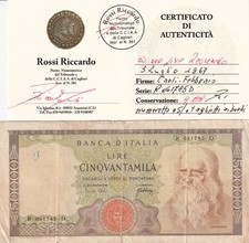 50000 lire leonardo usato  Assemini